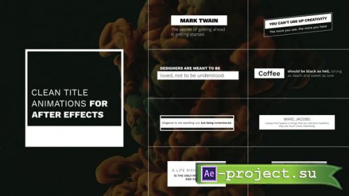 Videohive - Clean Title Animations - 34319055 - Project for After Effects