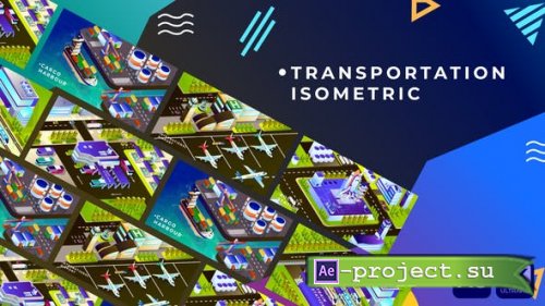 Videohive - Transportation Isometric Animation | After Effects - 34349242 - Project for After Effects