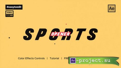 Videohive - Sport Slideshow Opener - 34324926 - Project for After Effects
