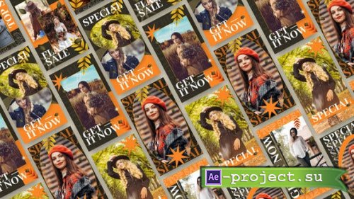 Videohive - Autumn Vibes Sale Promo | Instagram Story Pack - 34371619 - Project for After Effects
