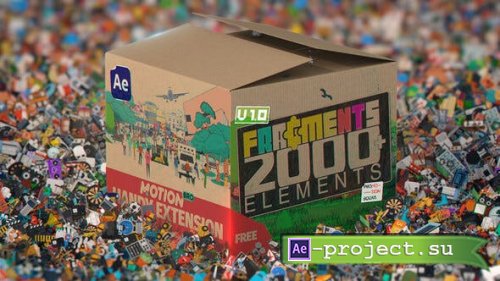 Videohive - Fragments | 2000+ Animated 2D Elements - 34118223 - Project & Script for After Effects 