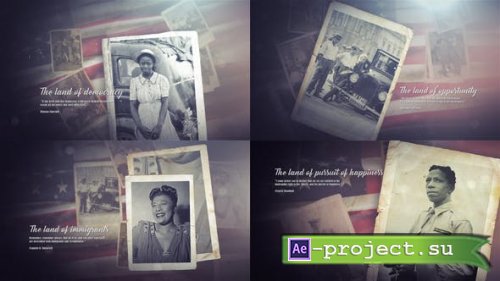 Videohive - Vintage Patriotic Memories Photos & Quotes - 22614201 - Project for After Effects