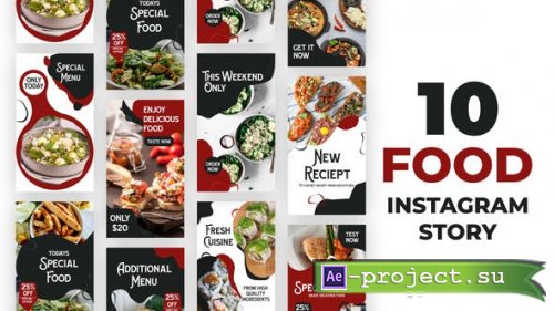 Videohive - Food Liquid Style Instagram Stories - 34403522 - Project for After Effects