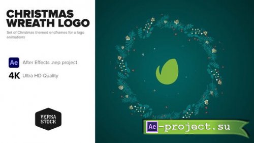 Videohive - Christmas Wreath Logo Endframe Kit - 34410868 - Project for After Effects