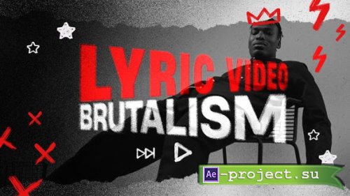Videohive - Lyric Video // Brutalism Typography - 34168690 - Project for After Effects