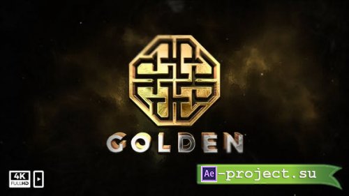 Videohive - Gold Logo Title - 34326786 - Project for After Effects