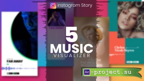 Videohive - Music Visualizer Template Pack for Instagram Story - 33755841 - Project for After Effects
