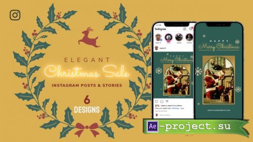Videohive - Merry Christmas Sale Instagram Ad B181 - 34265880 - Project for After Effects