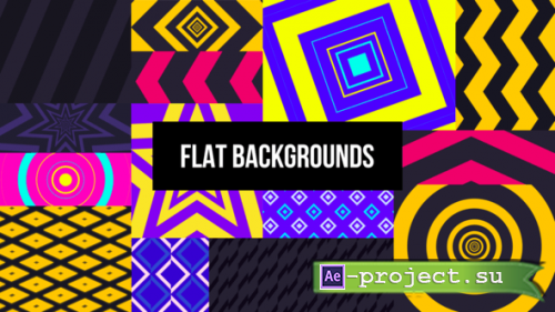 Videohive - Flat Backgrounds - 34463188 - Project for After Effects