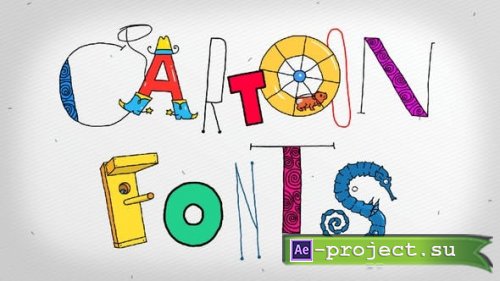 Videohive - Cartoon Fonts - 21785061 - Project for After Effects
