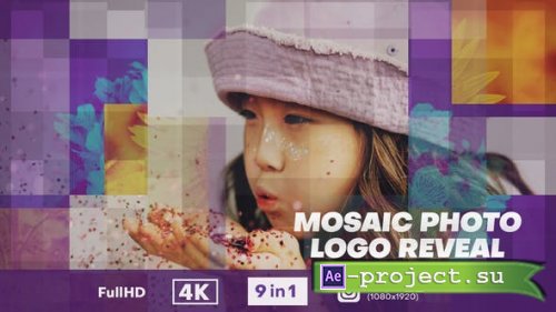 Videohive - Mosaic Photo Logo Reveal - 33395949 - Project for After Effects