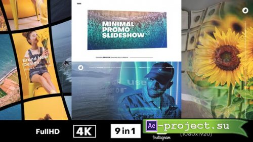 Videohive - Minimal Promo Slideshow 3 in 1 - 27271721 - Project for After Effects