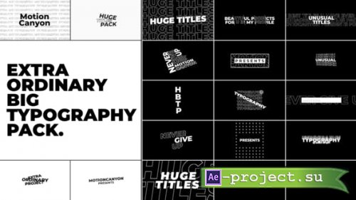 Videohive - Extraordinary Big Typography. - 34094248 - Project for After Effects