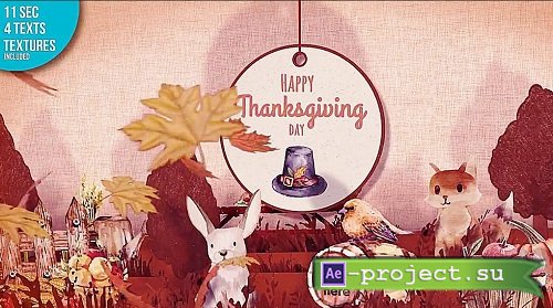 Thanksgiving Pop Up Card 1059013 - Project for After Effects