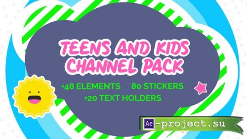 Videohive - Kids And Teens Youtube And Broadcast Package AE - 29970114 - Project for After Effects