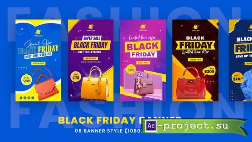 Videohive - Fashion Black Friday Social Media Banner - 34515583 - Project for After Effects