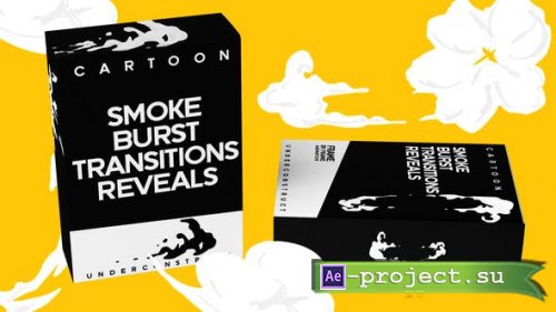 Videohive - Cartoon Smoke, Burst, Transitions, Reveal - 34539319 - Project for After Effects