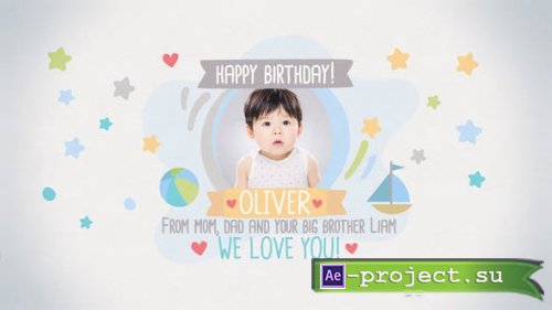Videohive - Photo Baby Album And Baby Shower Invitation | 4 Templates | Boy Girl And No Gender Colours Included - 31237058