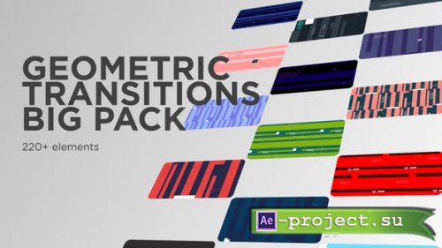 Videohive - Geometric Transitions Big Pack - 33973547 - Project for After Effects