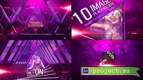 Videohive - Triangle Slideshow - 11309549 - Project for After Effects