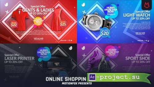 Videohive - Online Shopping Promo v1 - 24459228 - Project for After Effects