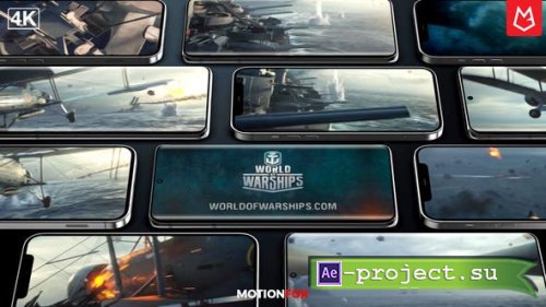 Videohive - Game App Promo | Horizontal Mockup Kit - 32867285 - Project for After Effects