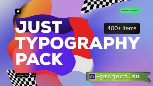 Videohive - Just Typography Pack v2.0 - 33130966  - Project & Script for After Effects