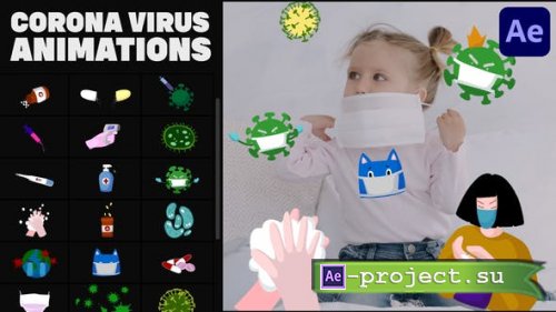 Videohive - Corona Virus Hand-Drawn Animations | After Effects - 34601135
