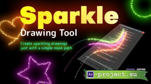 Videohive - Sparkle Drawing Tool - 34617761 - Project & Script for After Effects