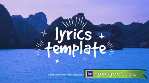 Videohive - Lyrics Template - 23069592 - Project for After Effects