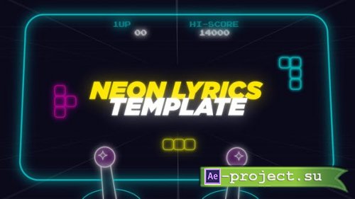 Videohive - Neon Lyrics Template and Elements - 33898976 - Project for After Effects
