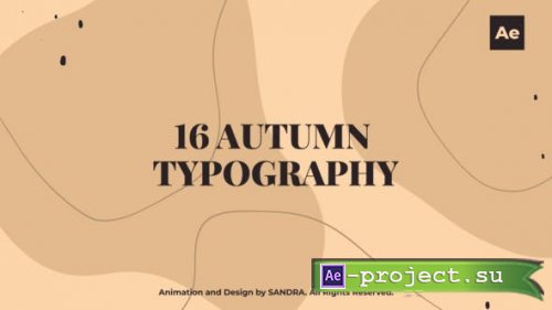 Videohive - Autumn Typography - 34525489 - Project for After Effects