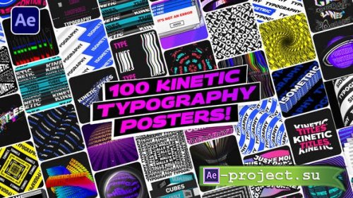 Videohive - 100 Kinetic Typography Posters | After Effects - 33732559 - Project for After Effects
