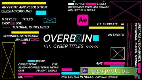 Videohive - Overblink - Cyber Titles | After Effects - 34621831 - Project for After Effects