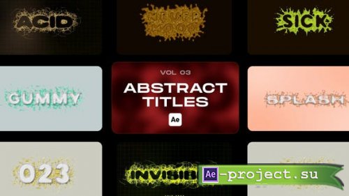 Videohive - Abstract Titles Vol 03 - 34630470 - Project for After Effects