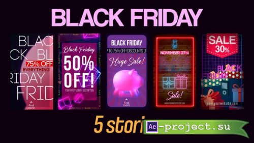 Videohive - Black Friday & Cyber Monday Stories - 34688303 - Project for After Effects