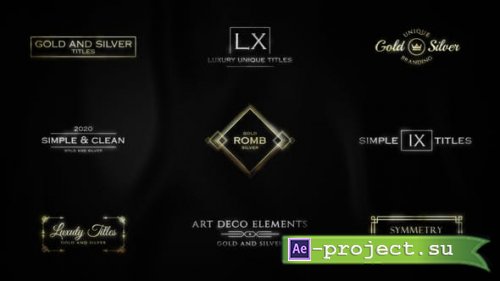Videohive - Luxury Titles Gold & Silver | AE - 34763037 - Project for After Effects