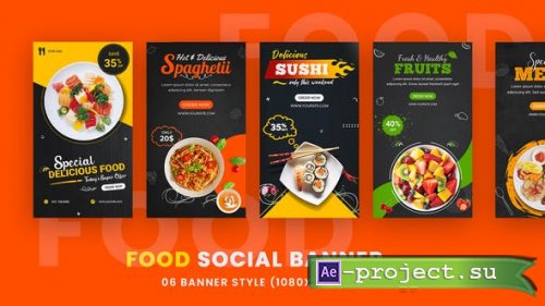 Videohive - Food Promo Stories  Instagram Stories Pack - 34766093 - Project for After Effects
