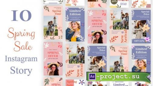Videohive - Spring sale instagram story collection - 34768418 - Project for After Effects