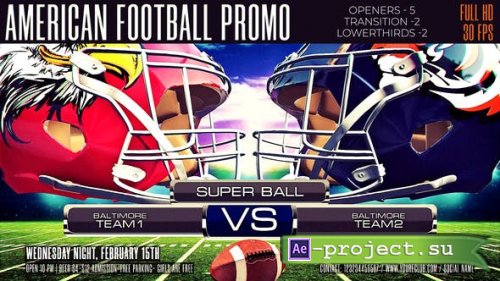Videohive - American Football Promo - 29690556 - Project for After Effects