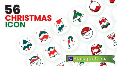 Videohive - Christmas Icon Pack - 34562622 - Project for After Effects