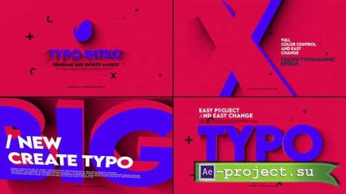 Videohive - Typo Intro V2 - 34569379 - Project for After Effects