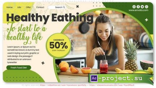 Videohive - Health Food Business Lunch Promo - 34577069 - Project for After Effects