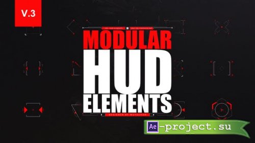 Videohive - Modular HUD Elements - 22581789 - Project for After Effects