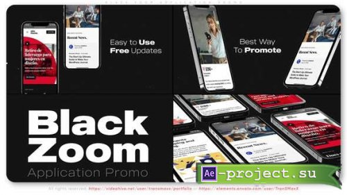 Videohive - Black Zoom Application Promo - 34766228 - Project for After Effects