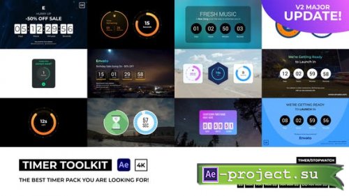 Videohive - Countdown Timer Toolkit V2 - 28672059 - Project for After Effects