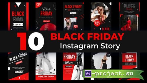 Videohive - Instagram Black Friday Stories - 34768652 - Project for After Effects