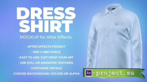 Videohive - Dress Shirt - 5 Scenes Mockup Template - Animated Mockup PRO - 34761794