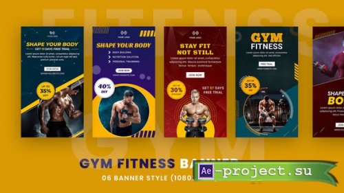 Videohive - Fitness Instagram Stories Banners - 34819497 - Project for After Effects