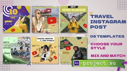 Videohive - Travel Instagram Post Promo V80 - 34831597 - Project for After Effects